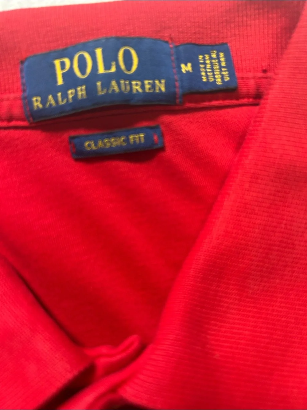 Ralph Lauren Red Men’s Classic Polo with Embroidered Pony